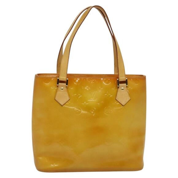 LOUIS VUITTON Monogram Vernis Houston Hand Bag Beige M91004 - Picture 13 of 16